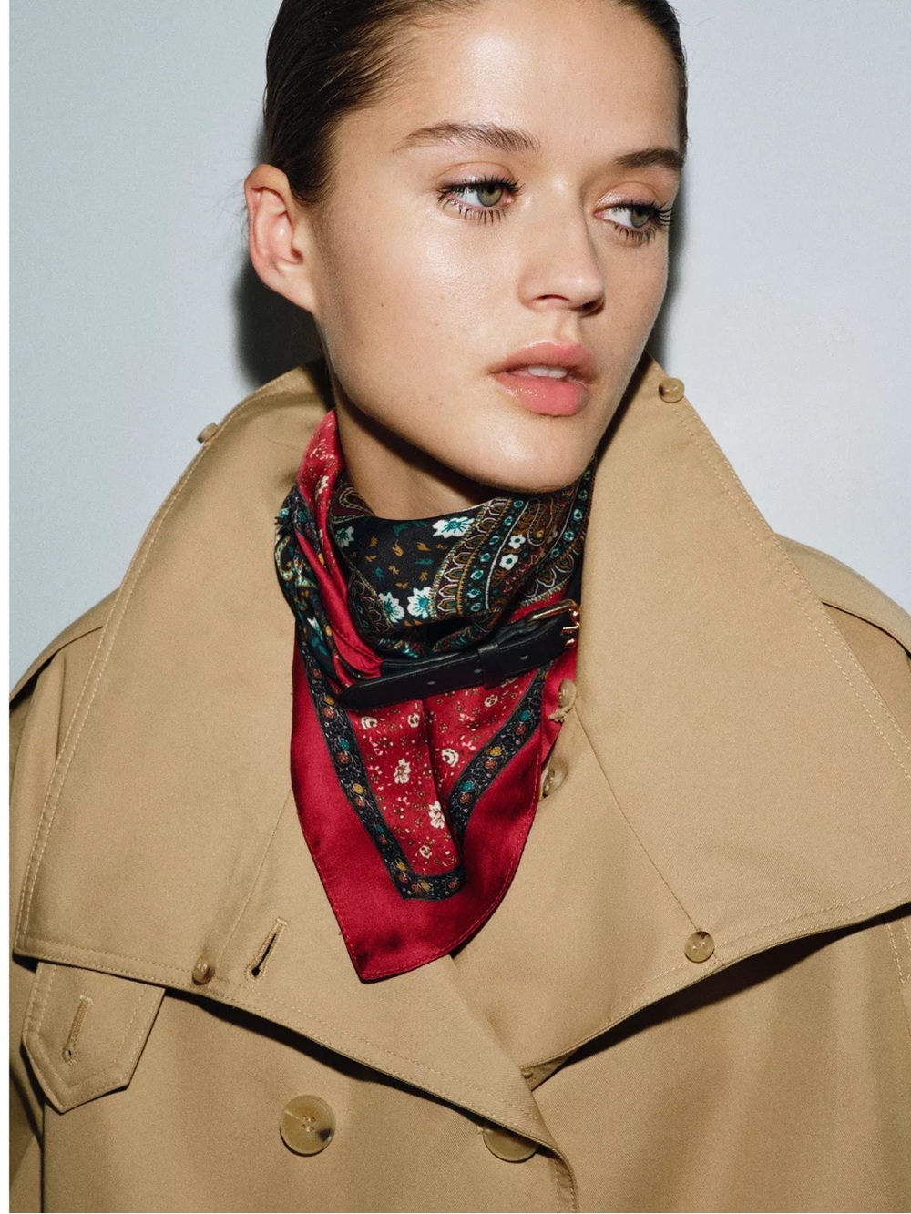 ZARA PRINTED SCARF BELT